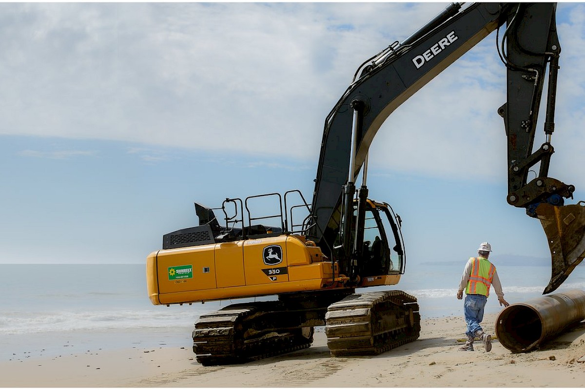 The crew is picking up after their ealy 2025 well capping project at Summerland's west end.